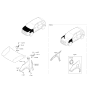 Diagram for Kia Niro EV Hood Hinge - 79120G5000