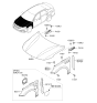 Diagram for Kia Optima Hybrid Hood Hinge - 79120D4010