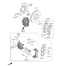 Diagram for Kia Sorento Brake Pad Set - 58101C6A00