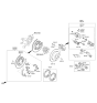 Diagram for Kia Sorento Brake Pad Set - 58302C6A00