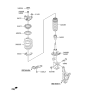 Diagram for Kia Shock Absorber - 54661C6200
