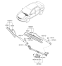 Diagram for Kia Wiper Motor - 981001M000
