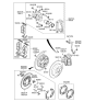 Diagram for Kia Brake Caliper Bracket - 582100W000