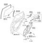Diagram for Kia Door Latch Cable - 814712P000