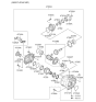 Diagram for Kia Sorento Transfer Case - 473003B100