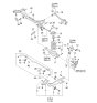 Diagram for Kia Axle Beam Mount - 552174D000