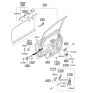 Diagram for Kia Niro Door Hinge - 793102E000