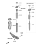 Diagram for Kia Shock And Strut Mount - 55310S1150
