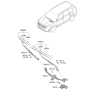 Diagram for Kia Telluride Wiper Arm - 98321S9500