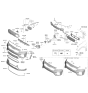 Diagram for Kia Niro EV Fog Light - 92201Q4000