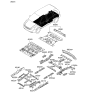 Diagram for Kia Sedona Floor Pan - 651004D250