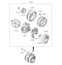 Diagram for Kia Cadenza Alternator - 373003C510
