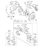 Diagram for Kia Sedona Brake Pad Set - 581014DA60