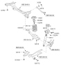 Diagram for Kia Sedona Coil Springs - 553504D101