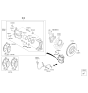 Diagram for Kia Sorento Brake Pad Set - 581014ZA00
