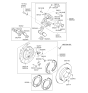 Diagram for Kia Brake Caliper Repair Kit - 5823338000
