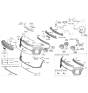 Diagram for Kia Sportage Fog Light - 92202D9500