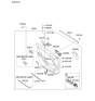 Diagram for Kia Optima Hybrid Door Handle - 826102T010