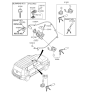Diagram for Kia Car Key - 954302K250