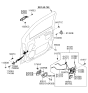 Diagram for Kia Sorento Door Lock Actuator - 813103E000