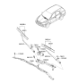 Diagram for Kia Sorento Wiper Arm - 983203E000