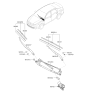 Diagram for Kia Wiper Pivot - 98120D4000
