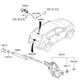 Diagram for Kia Wiper Pivot - 98700D9000