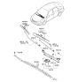 Diagram for Kia Spectra Wiper Arm - 983102F000