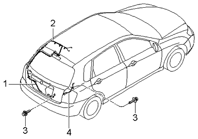 2006 Kia Spectra Hatchback Trunk Lid Wiring - Kia Parts Now