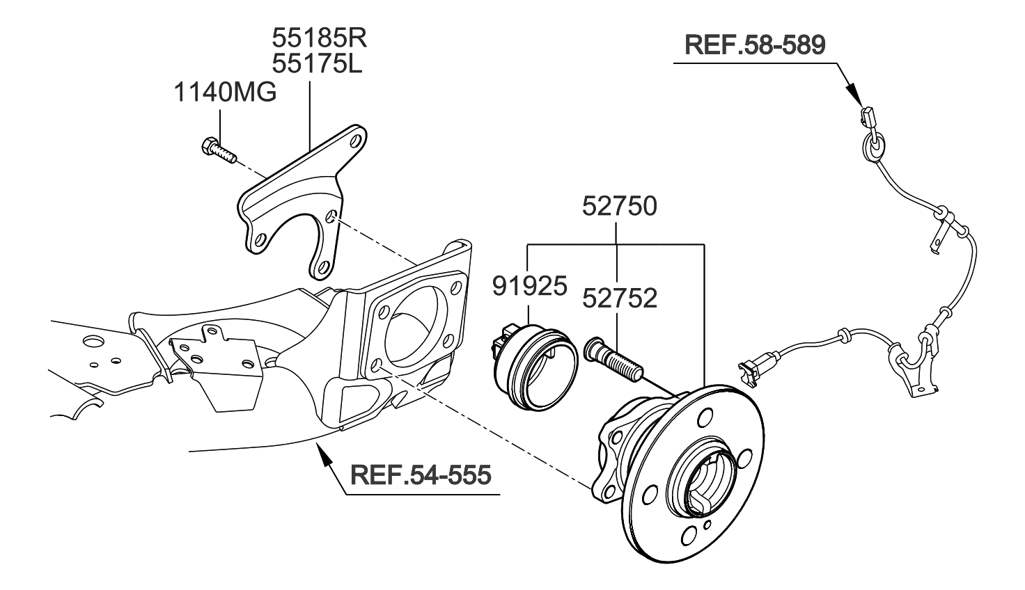 2008 Kia Rio Rear Wheel Hub - Kia Parts Now