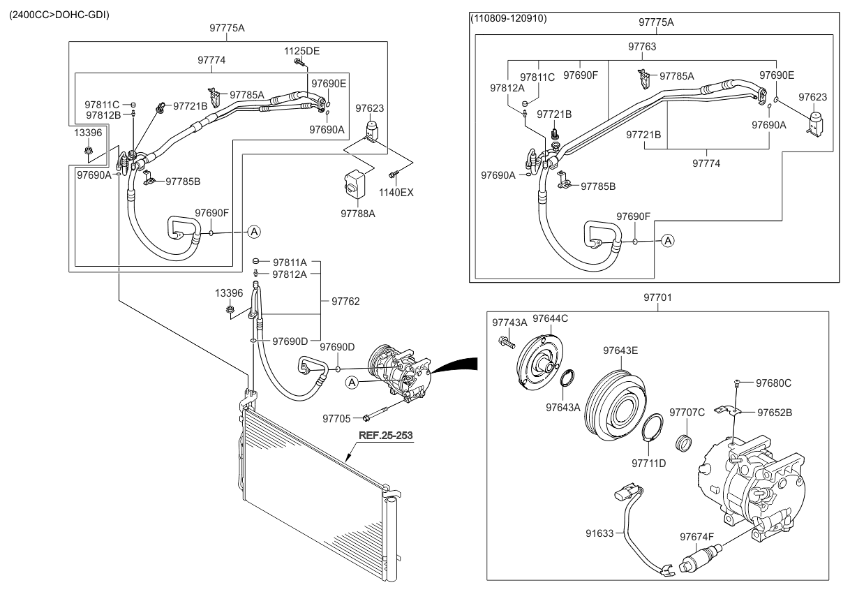 977752T000 - Genuine Kia TUBE ASSEMBLY-SUCTION