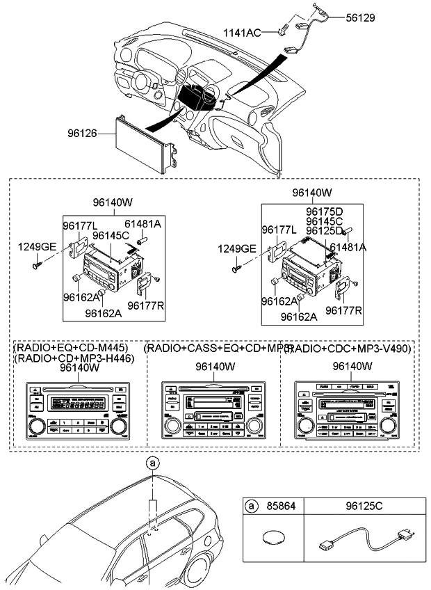 2009 Kia Rondo Audio Kia Parts Now