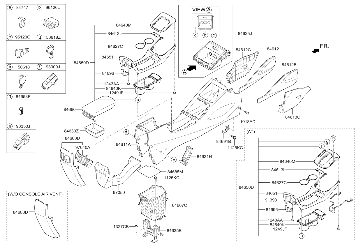 93300A7AA0 Genuine Kia Switch-Console Drive