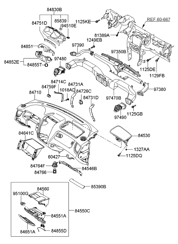 848551f000 Genuine Kia Wiring Harn-cigar Lighter