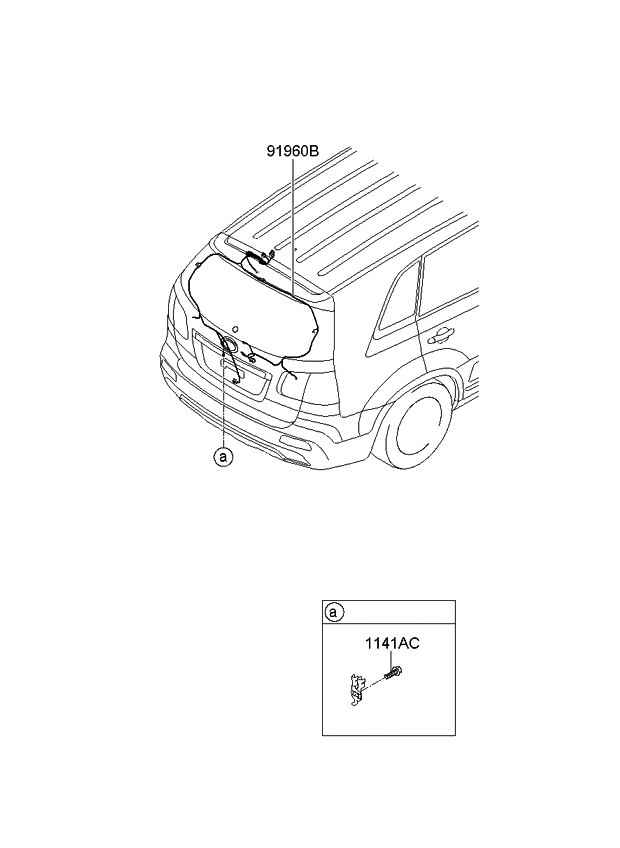 2013 Kia Sorento Trunk Lid Wiring - Kia Parts Now