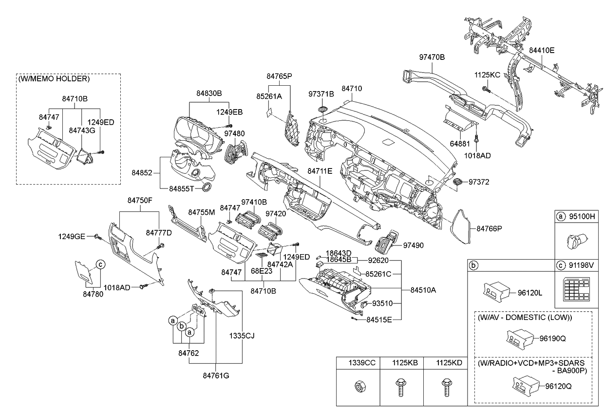 847531w210hu Genuine Kia Cover Assembly-fuse Box