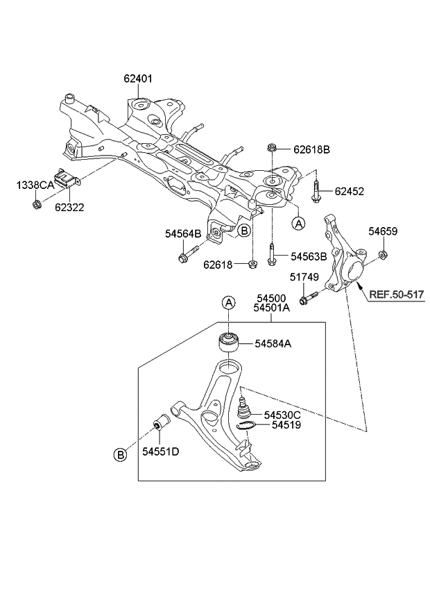 2010 Kia Soul Front Suspension Crossmember - Kia Parts Now