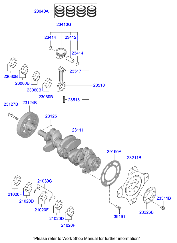 235102B010 - Genuine Kia ROD ASSEMBLY-CONNECTING