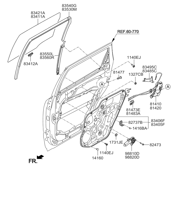 826302J000 Genuine Kia Connection Cage-Door