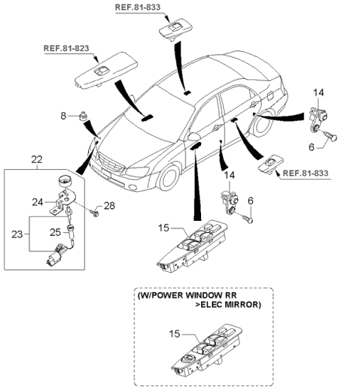 Switch - 2005 Kia Spectra Hatchback