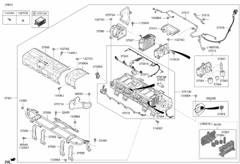 37507G2100 Genuine Kia Battery Module Assembly