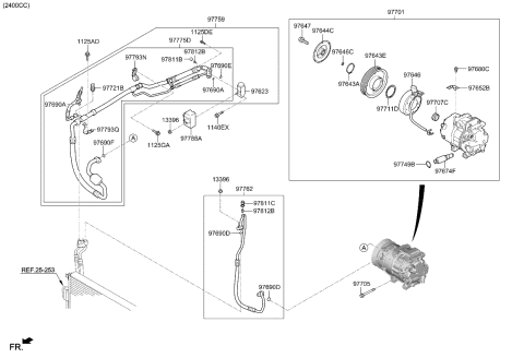 Air Condition System-Cooler Line - 2019 Kia Sorento