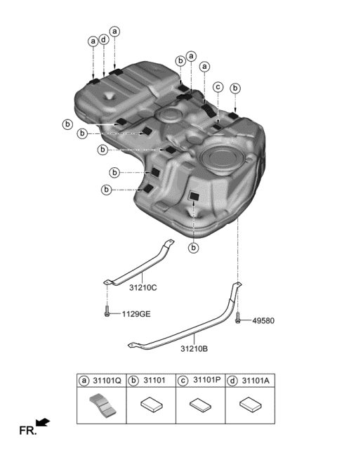 Fuel System - 2020 Kia Sorento