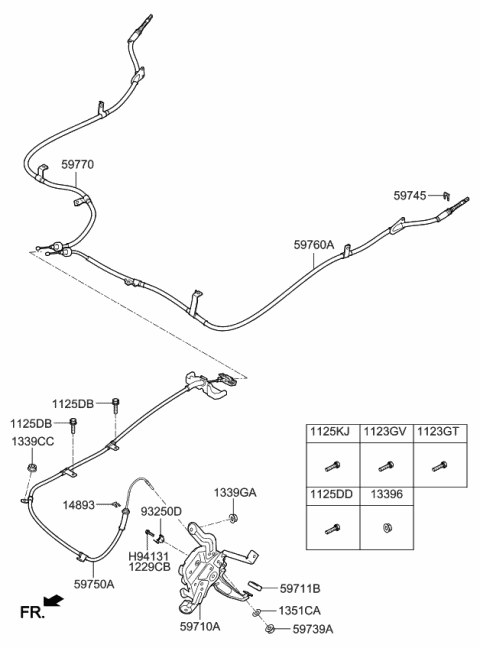 Parking Brake System - 2015 Kia Sorento