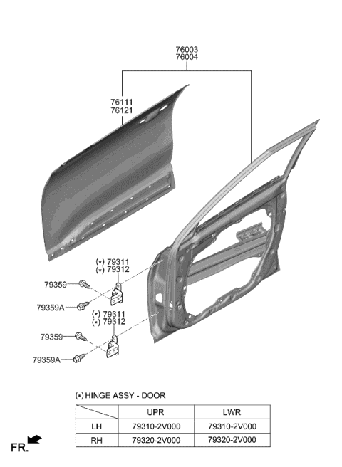 Front Door Panel - 2021 Kia Seltos