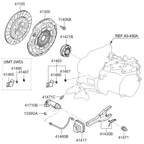 2010 kia forte clutch