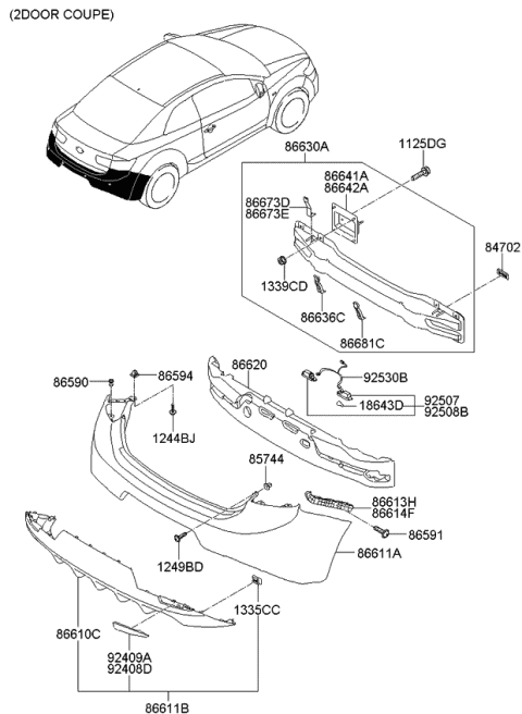 2012 kia forte rear bumper