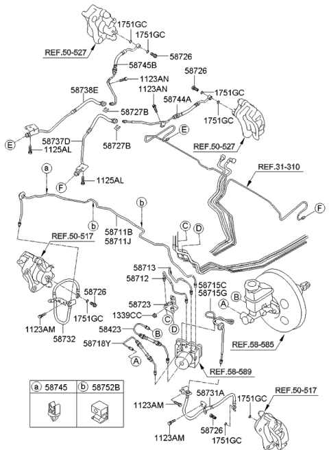 Brake Fluid Line - 2010 Kia Forte