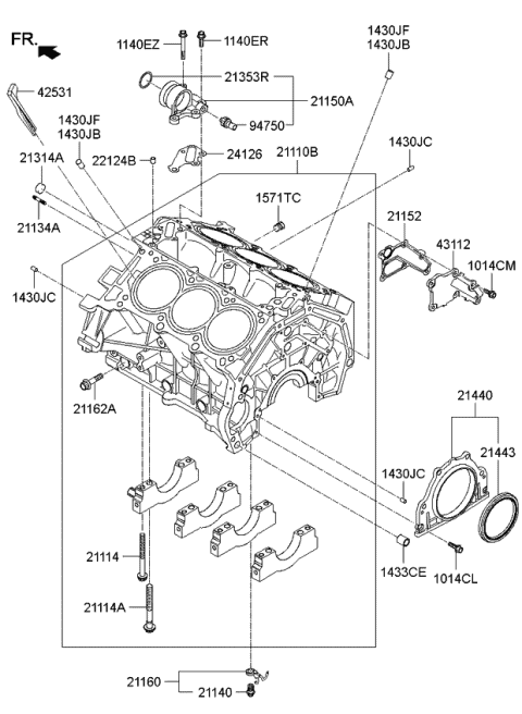 Cylinder Block - 2009 Kia Sorento