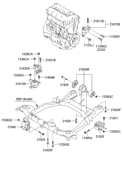 2013 Kia Sorento Engine Diagram